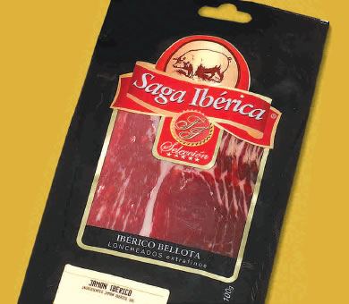 Jam�n Ib�rico Bellota en lonchas (Sobre de 100 g) - Saga Ib�rica
