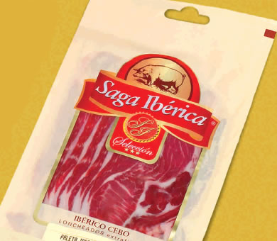 Paleta Ib�rica Cebo de campo en lonchas (Sobre de 100 g) - Saga Ib�rica